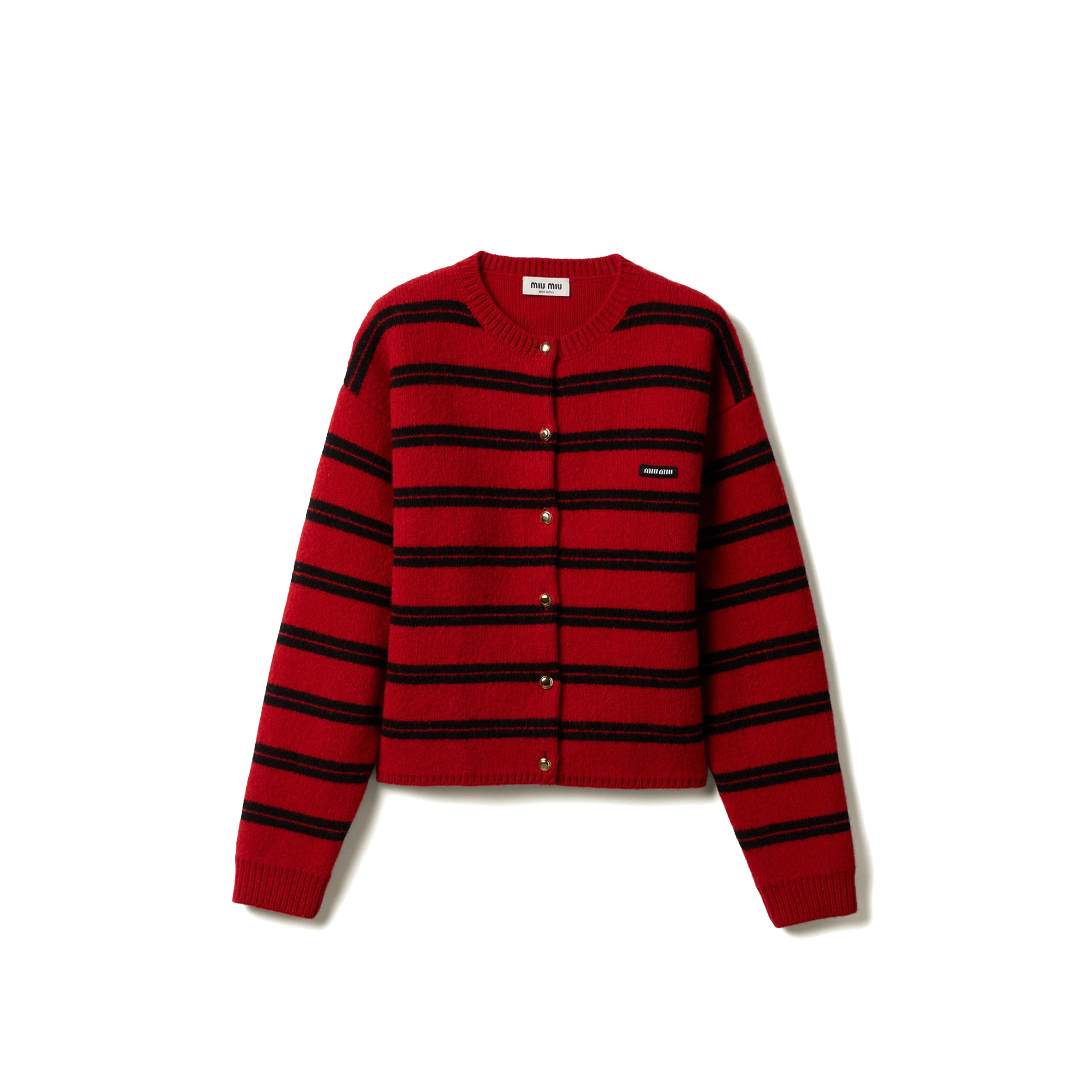 MIU MIU SHETLAND KNIT CARDIGAN MMF899